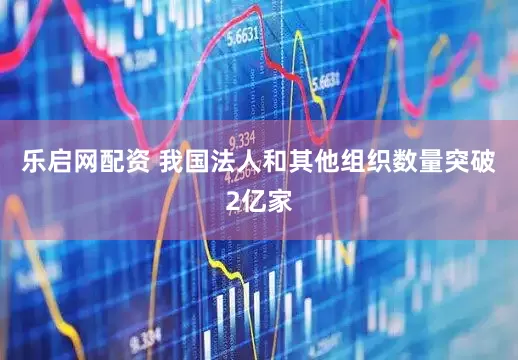 乐启网配资 我国法人和其他组织数量突破2亿家